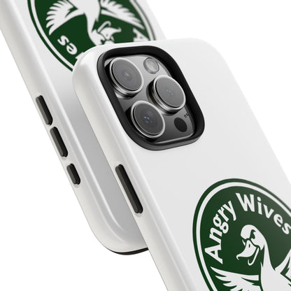 Tough Phone Case — "Angry Wives Hunting Again" Duck Logo Protective Cover